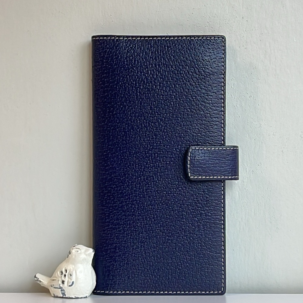 TUSK Genuine Leather Long Slim Wallet